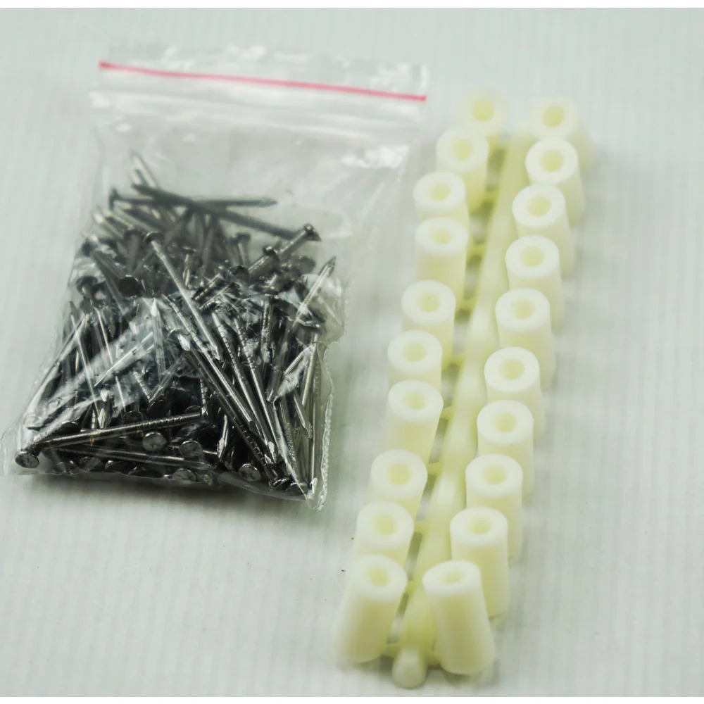 Abstandsröllchen Kunststoff mit Stiften 100Stk.