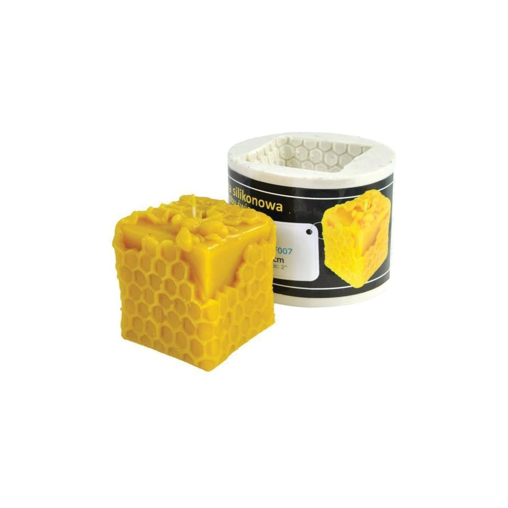 Gießform "Würfel mit Waben"