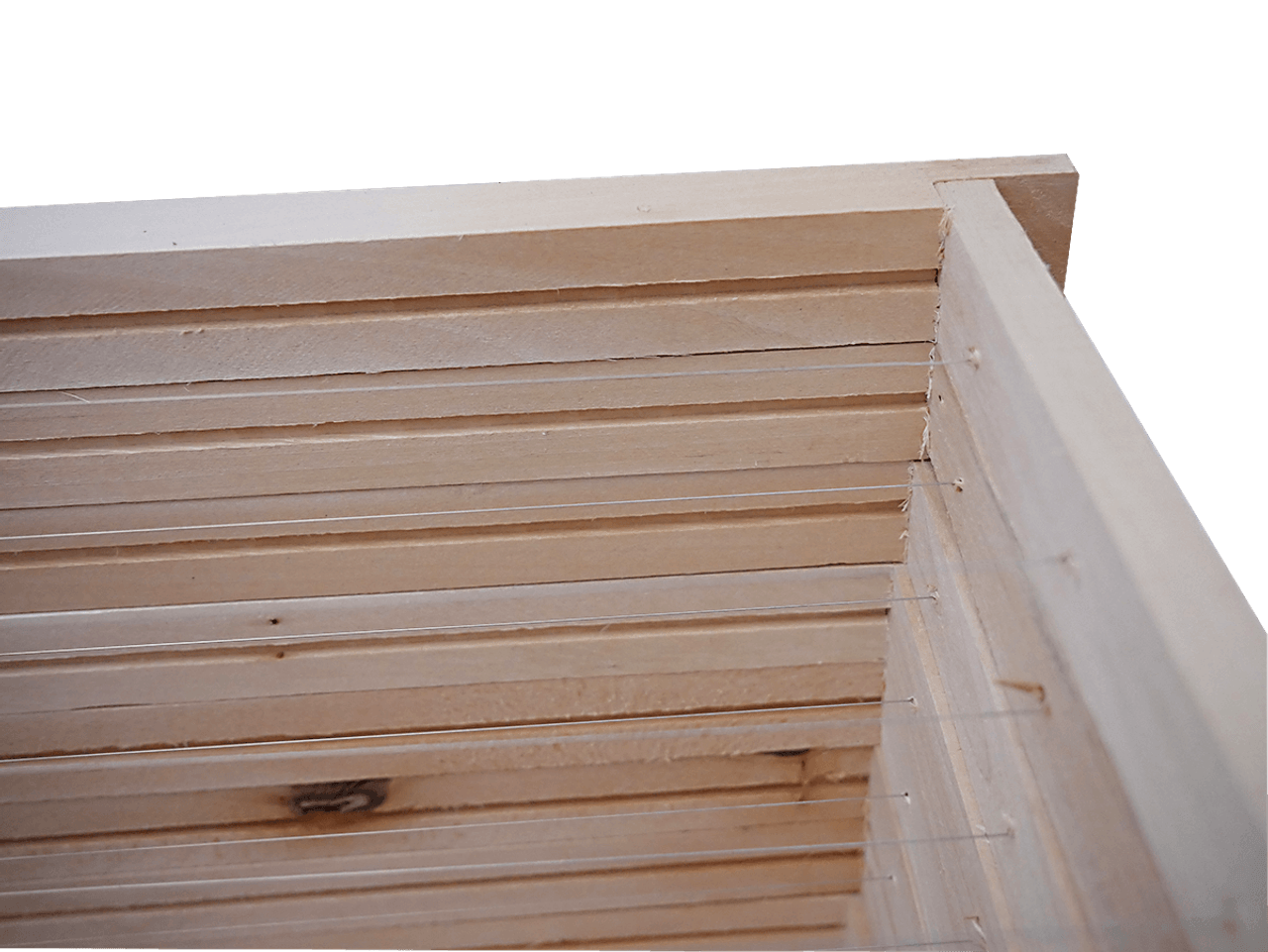 40 Rähmchen - Dadant US Brutraum, gerade Seiten. 482x448x285mm.  Preis: 1,29,-€/Stk