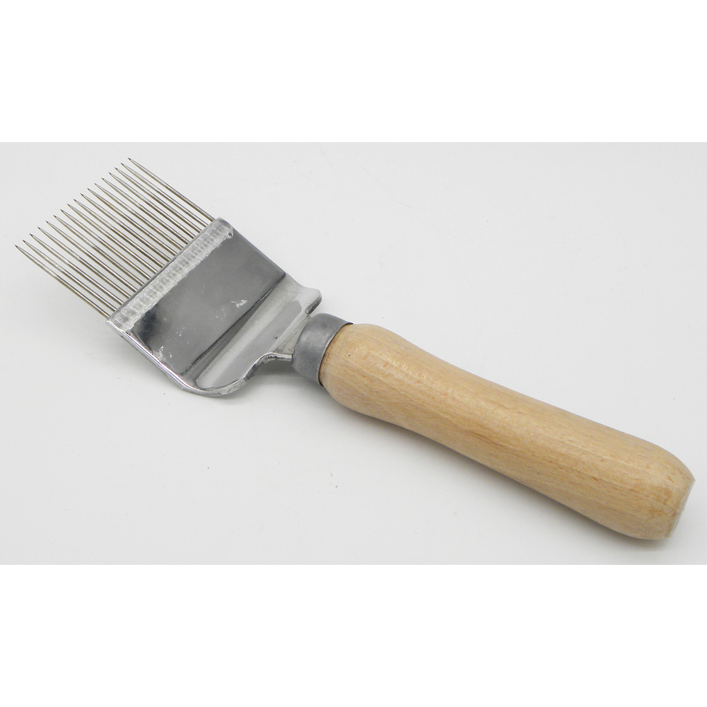 Entdeckelungsgabel gerade mit Holzgriff