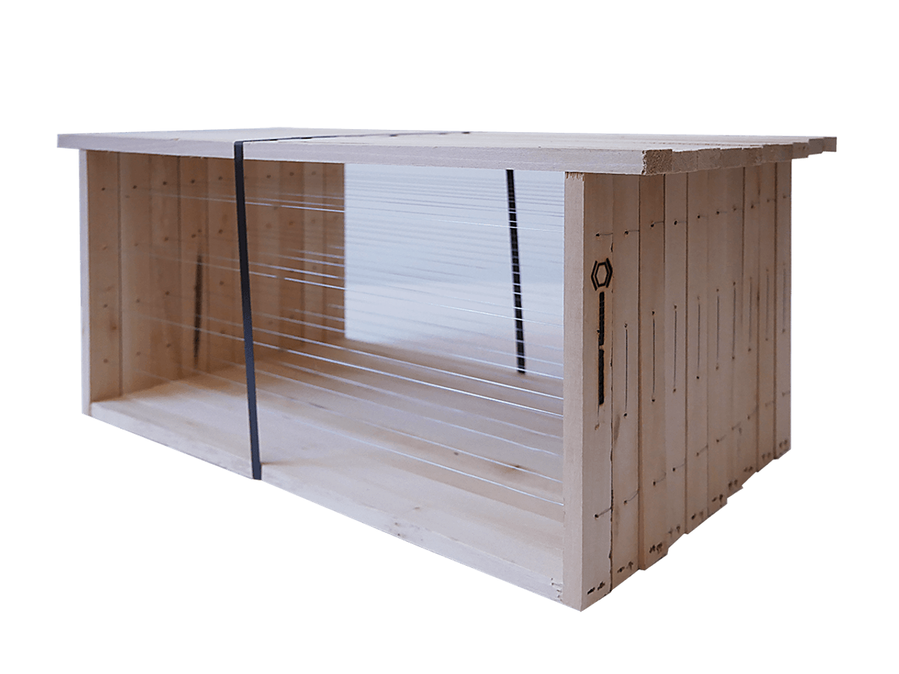 40 Rähmchen - Langstroth Flachzarge, gerade Seiten. 482x448x159mm.  Preis: 1,23,-€/Stk