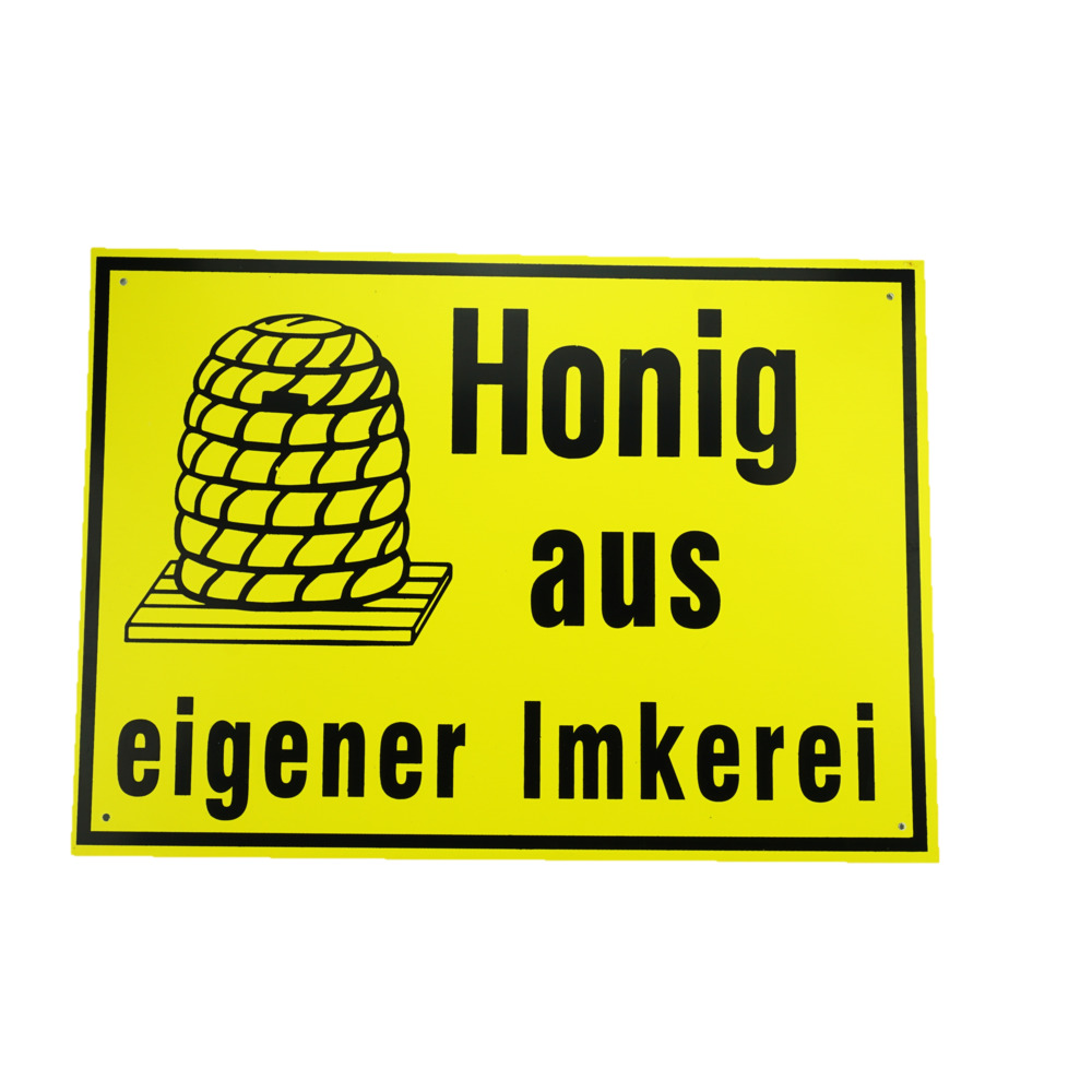 Schild "Honig aus eigener Imkerei" 210x150 mm