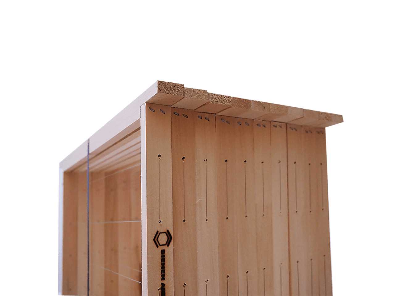 40 Rähmchen - Breitwabe ÖBW, gerade Seiten. 457x425x255mm.  Preis: 1,29,-€/Stk