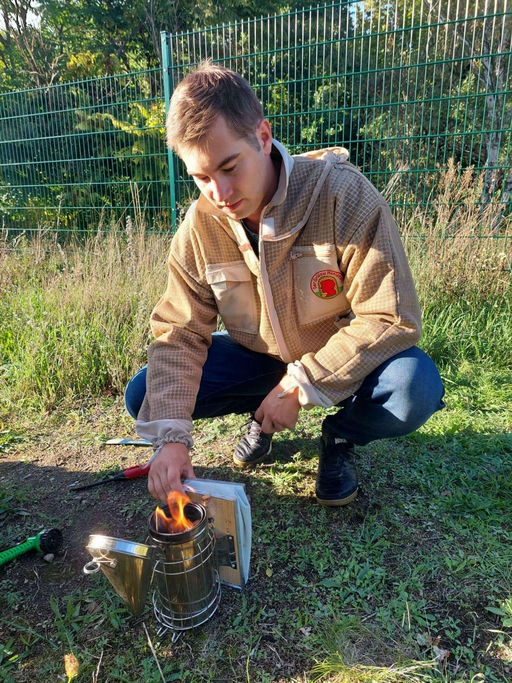 Ein letztes mal den Smoker anheizen