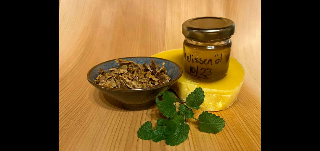 Zutaten aus dem Bienenvolk zur Salbenherstellung