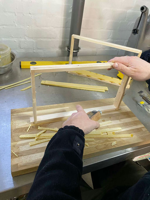 Anfangsstreifen einlöten Bild 2